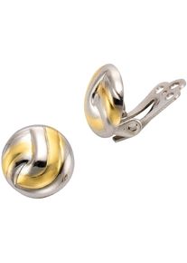 Firetti, Damen Ohrclips, Gold / Silber