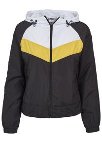 Urban Classics, Damen Windbreaker 'Ladies 3-Tone', Goldgelb / Schwarz / Weiß