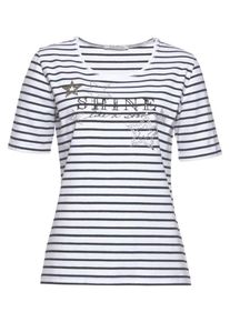 Betty Barclay, Damen T-Shirt, Schwarz / Wei&szlig;