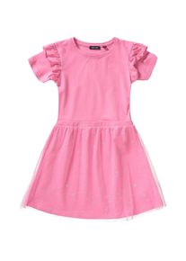 Blue Seven, Mädchen Jerseykleid mit Tüllrock, Pink
