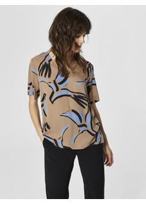 Selected Femme, Damen Oberteil, Hellbeige / Hellblau / Schwarz