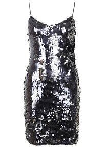 Dorothy Perkins, Damen Kleid 'SQUN SLIP', Silber
