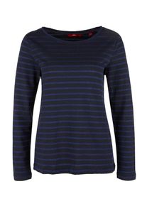 s.Oliver RED LABEL, Damen Longsleeve, Blau / Kobaltblau