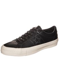 Converse, Damen Cons One Star Leather OX Sneaker, Schwarz