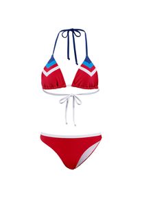 Maui Wowie, Damen Triangelbikini, Blau / Rot / Wei&szlig;