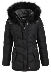 Khujo, Damen Kapuzenjacke 'WINSEN II WITH RIB COLLAR', Schwarz
