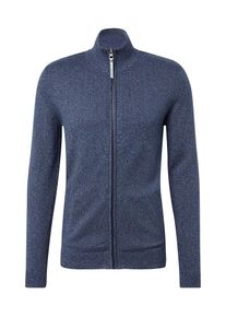 Tom Tailor, Herren Strickjacke, Blaumeliert / Grau