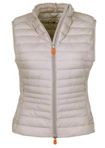 Save the Duck, Damen Steppweste 'Giga8', Silbergrau