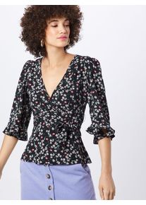 Fashion Union, Damen Bluse 'NENA', Schwarz / Weiß