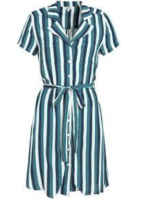 Khujo, Damen Kleid 'Nymeria', Blau / Türkis / Weiß