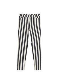 Mango, Damen Hose 'Island', Schwarz / Weiß