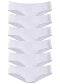 Vivance, Damen Hipster-Panty (6 Stck.), Wei&szlig;