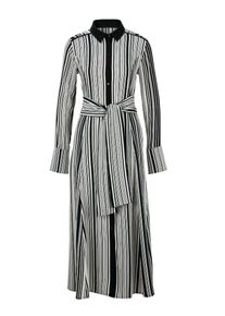 Heine, Damen Kleid, Beige / Schwarz