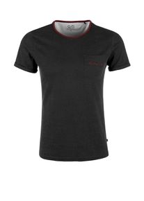Q/S Designed By, Herren T-Shirt, Bordeaux / Schwarzmeliert