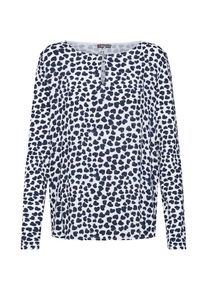 Street One, Damen Shirt, Grau / Weiß