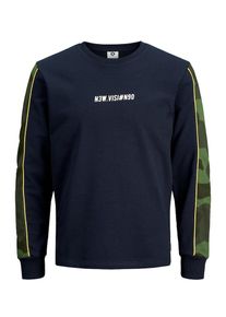 Jack & Jones JACK & JONES, Herren Sweatshirt, Dunkelblau / Neongelb / Hellgr&uuml;n / Dunkelgr&uuml;n
