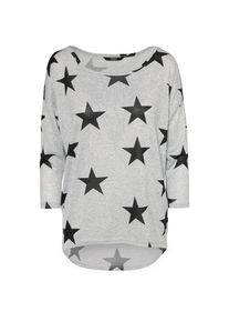 Only, Damen Shirt 'onlELCOS', Grau / Schwarz