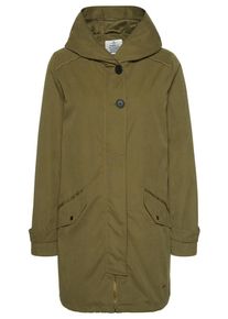 Tom Tailor, Damen Coat Parka mit Kapuze, Oliv
