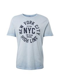 Tom Tailor, Herren T-Shirt, Nachtblau / Hellblau