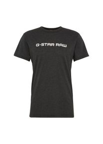 G-Star Raw, Herren T-Shirt 'Loaq', Basaltgrau / Weiß