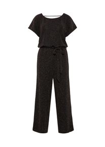 Tom Tailor Denim, Damen Jumpsuit, Schwarz / Silber