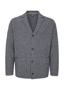 s.Oliver RED LABEL, Herren Strickjacke, Nachtblau / Wei&szlig;
