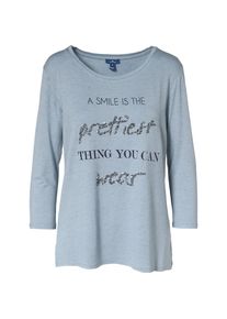 Tom Tailor, Damen 3/4-Arm-Shirt, Blau