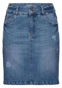 sheego Denim, Damen Jeansrock, Blau