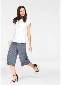 Bruno Banani, Damen Schluppenbluse, Schwarz / Wei&szlig;