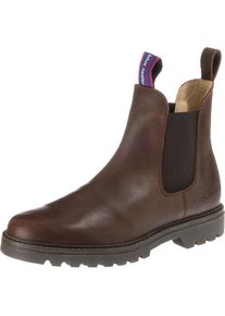 Blue Heeler, Damen Chelsea Boots 'Jackaroo', Himmelblau / Braun / Dunkelbraun / Rot / Weiß