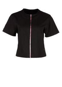 S.Oliver Active, Damen T-Shirt, Dunkelpink / Schwarz