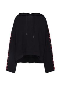 The Kooples Sport, Damen Sweatshirt 'FSWE18035S', Hellrot / Schwarz