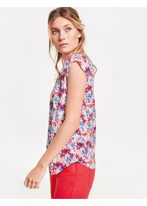 Taifun, Damen Blusenshirt, Mischfarben / Wei&szlig;