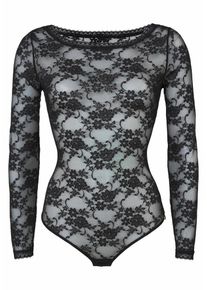 JETTE, Damen Stringbody, Schwarz