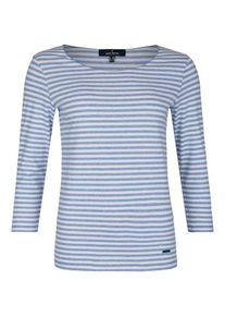 Daniel Hechter, Damen Shirt mit Rundhalsausschnitt, Hellblau