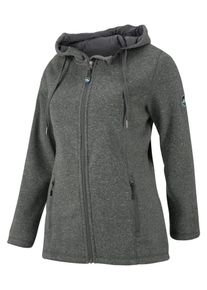 Polarino, Damen Fleecejacke, Grau