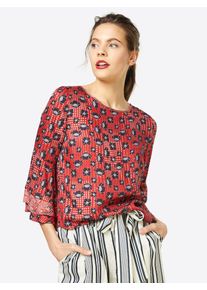 Aaiko, Damen Bluse, Rot / Schwarz