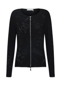 monari, Damen Strickjacke, Schwarz