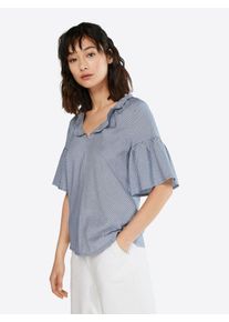 re.draft, Damen Shirt, Blau / Wei&szlig;