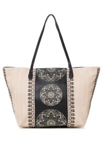 Desigual, Damen Shopper 'Bols', Creme / Schwarz