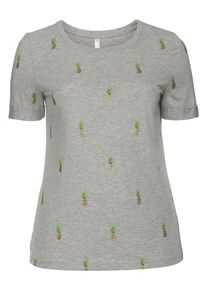 SheeGOTit, Damen T-Shirt, Braun / Graumeliert / Grün