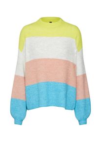 Y.A.S, Damen Pullover 'CLOCK', Blau / Gelb / Wei&szlig;