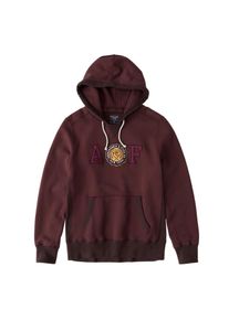 Abercrombie & Fitch Abercrombie & Fitch, Herren Sweatshirt 'HERITAGE LOGO POPOVER 3CC', Burgunder