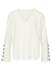 Heine, Damen Bluse, Wei&szlig;