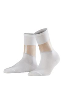 Falke, Damen Socke 'Sheer Elegan SO', Pfirsich / Wei&szlig;