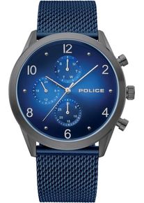 Police, Herren Uhr 'Silfra, PL15922JSU.03MMBL', Saphir / Dunkelgrau