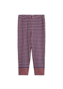 Violeta by Mango, Damen Hose 'Nalan4', Navy / Weinrot / Weiß