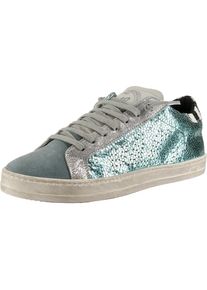 P448, Damen Sneakers Low, Grau / Petrol