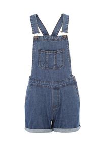 Urban Classics, Damen Latzjeans 'Dungaree', Blue Denim