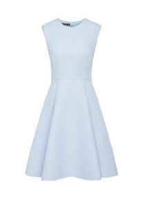 Apart, Damen Jacquardkleid mit Ton in Ton eingearbeiteten Blüten und Blättern, Rauchblau